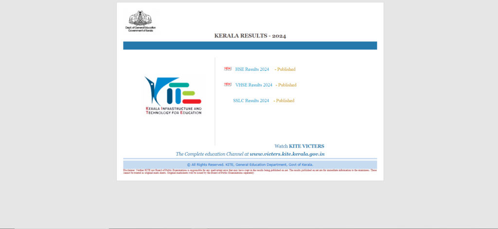 kite kerala plus one results